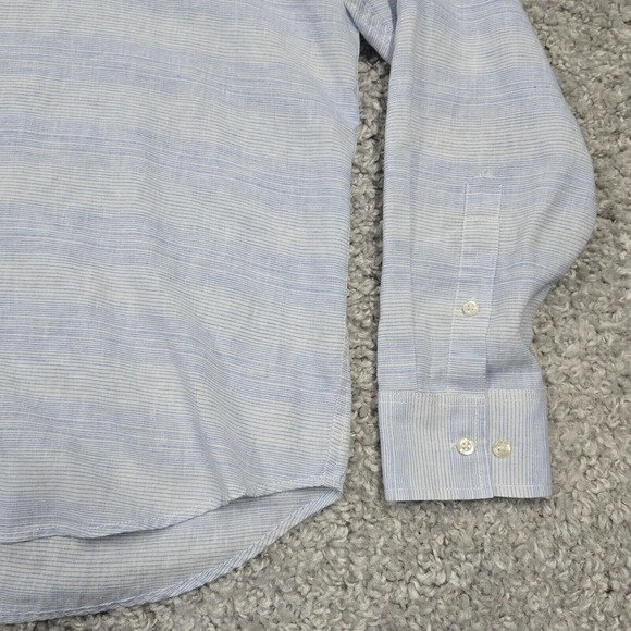 Tommy Bahama Shirt Men Large Island Zone Button Up Long Sleeve Linen Blend Beach - Picture 3 of 14